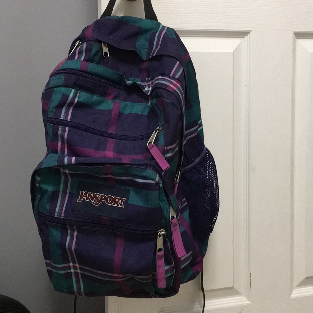Plaid Jansport Backpack